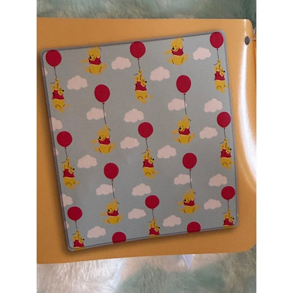 Disney Winnie the Pooh Red Balloon Cloud Plush Throw Blanket 60x70 Blue NEW